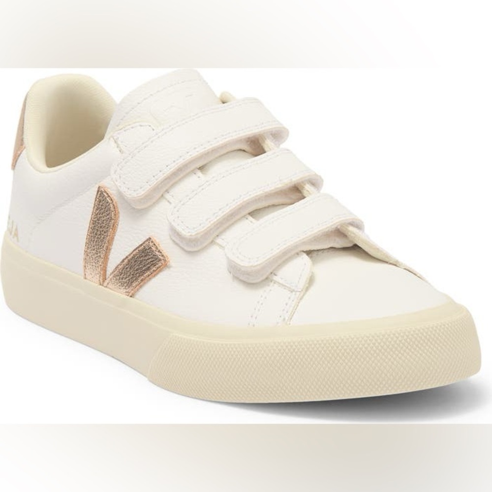 Veja Recife Leather White Platine Sneaker Size 9US/40EUR - Picture 2 of 14